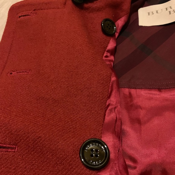 BURBERRY BRIT PEACOAT JACKET SIZE 4 US - Picture 14 of 16